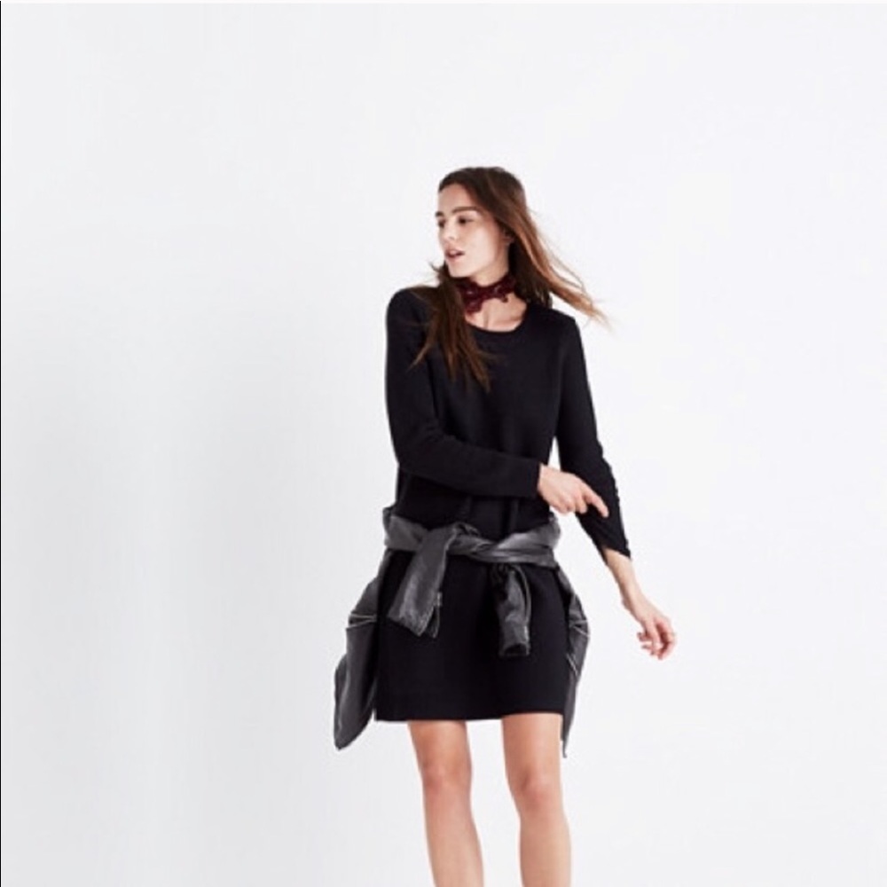 Madewell Button Back Merino Sweater Dress